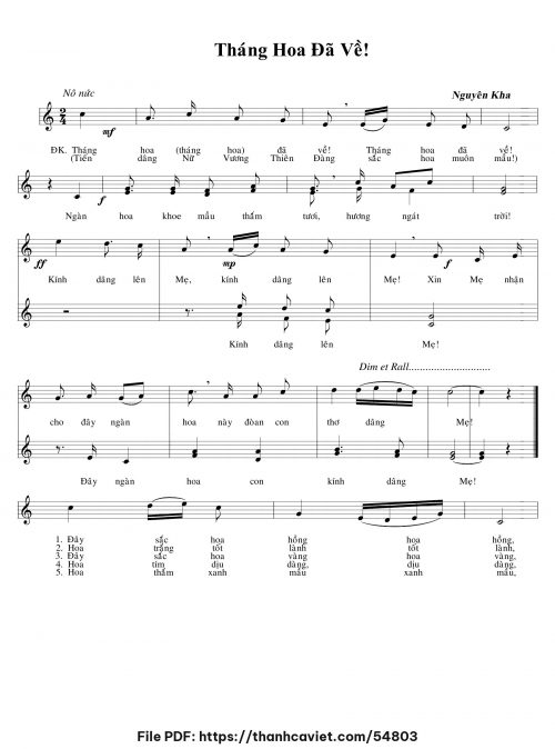 Tháng hoa đã về - Nguyên Kha - trang 1