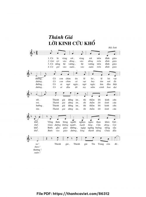 Thánh Giá lời kinh cứu khổ - Hải Ánh - trang 1