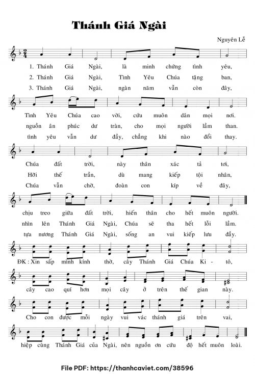 Thánh giá Ngài - Lm. Nguyên Lễ - trang 1
