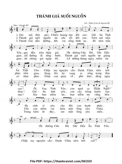 Thánh Giá suối nguồn - Nguyên Hồ - trang 1