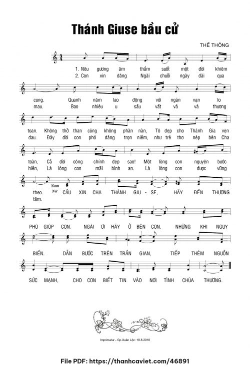 Thánh Giuse bầu cử - Thế Thông - trang 1