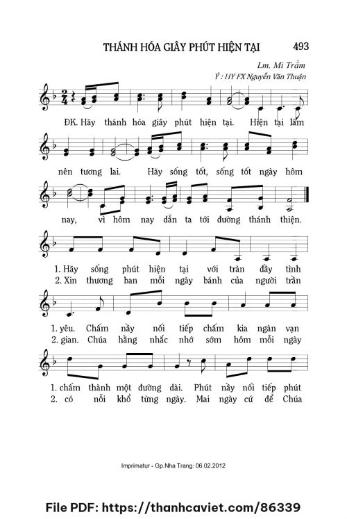 Thánh hóa giây phút hiện tại - Lm. Mi Trầm - trang 1