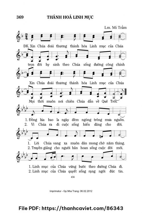 Thánh hóa Linh mục - Lm. Mi Trầm - trang 1