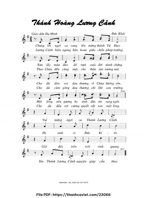 Thánh Hoàng Lương Cảnh - Đức Khải - trang 1