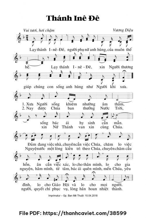 Thánh Ine Đê - Lm. Vương Diệu - trang 1