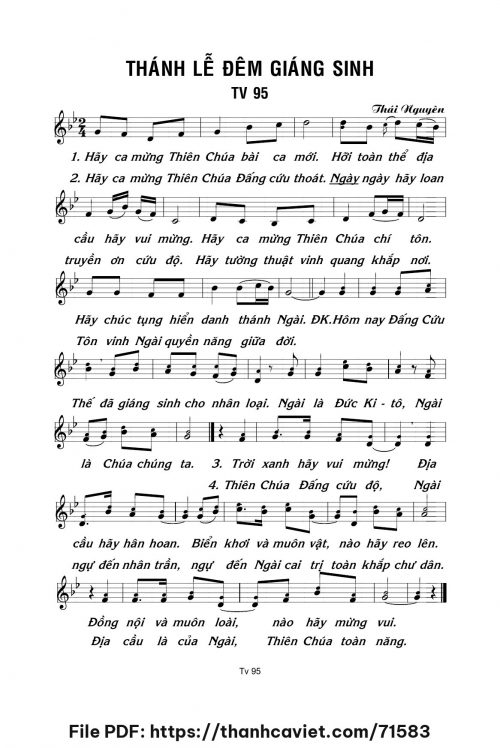 Thánh Lễ Đêm Giáng Sinh - Lm. Thái Nguyên - trang 1