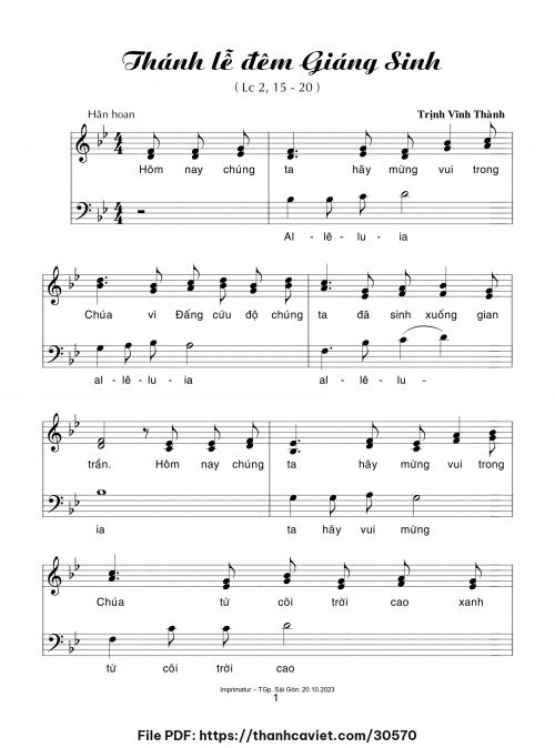 Thánh lễ đêm Giáng Sinh - Trịnh Vĩnh Thành - trang 1