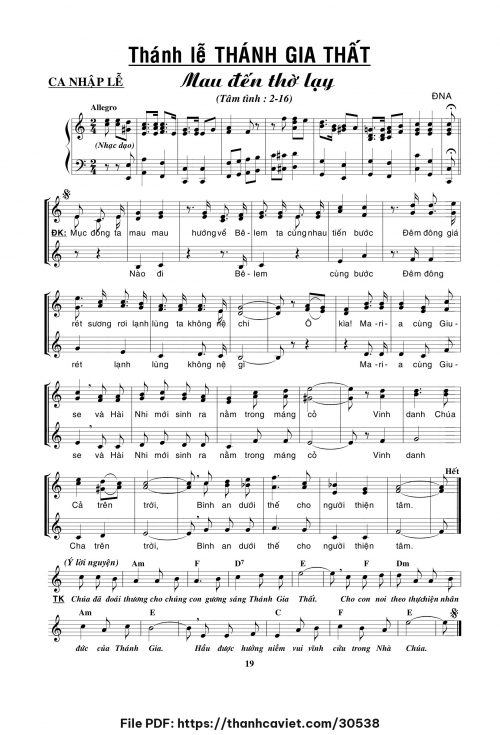 Thánh Lễ Gia Thất - Đặng Ngọc Ẩn - trang 1