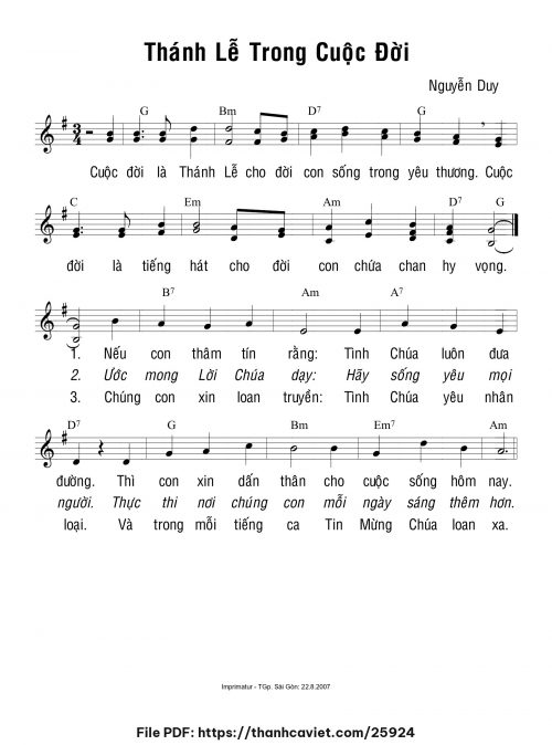Thánh lễ trong cuộc đời - Lm. Nguyễn Duy - trang 1