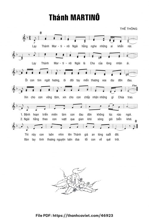 Thánh Martinô - Thế Thông - trang 1