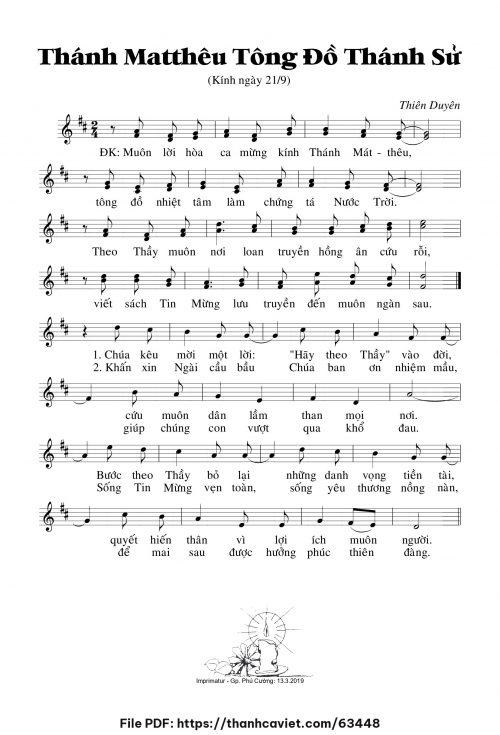 Thánh Matthêu Tông đồ Thánh Sử - Thiên Duyên - trang 1