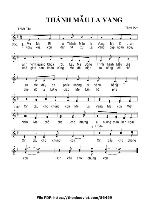 Thánh Mẫu La Vang - Thiên Duy - trang 1