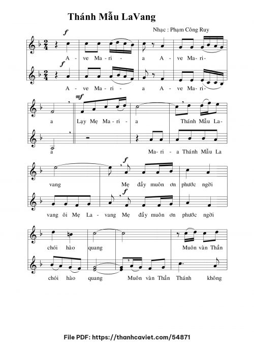 Thánh mẫu Lavang - Phạm Công Ruy - trang 1