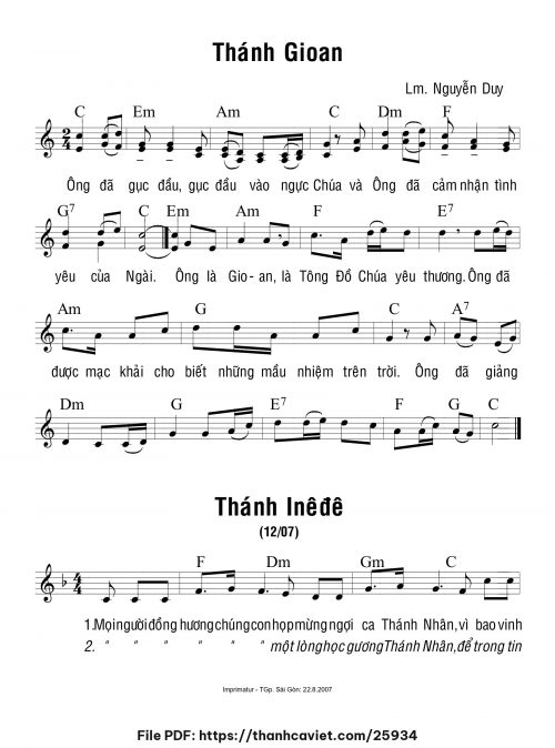 Thánh nữ IneĐê - Lm. Nguyễn Duy - trang 1