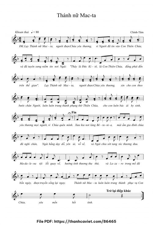 Thánh Nữ Macta - Chính Tâm - trang 1