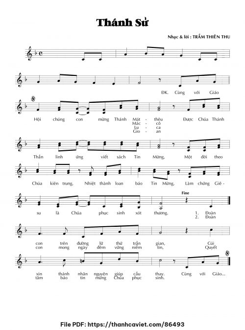 Thánh sử - Trầm Thiên Thu - trang 1