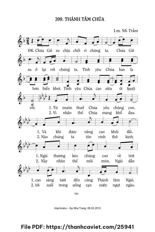 Thánh Tâm Chúa - Lm. Mi Trầm - trang 1