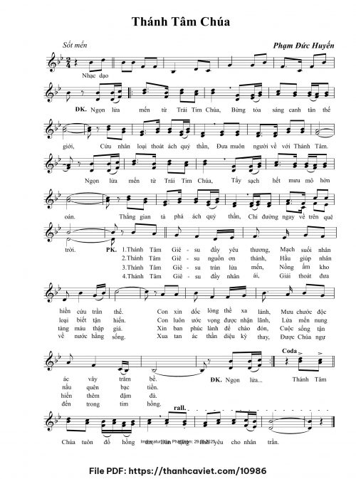 Thánh Tâm Chúa - Phạm Đức Huyến - trang 1