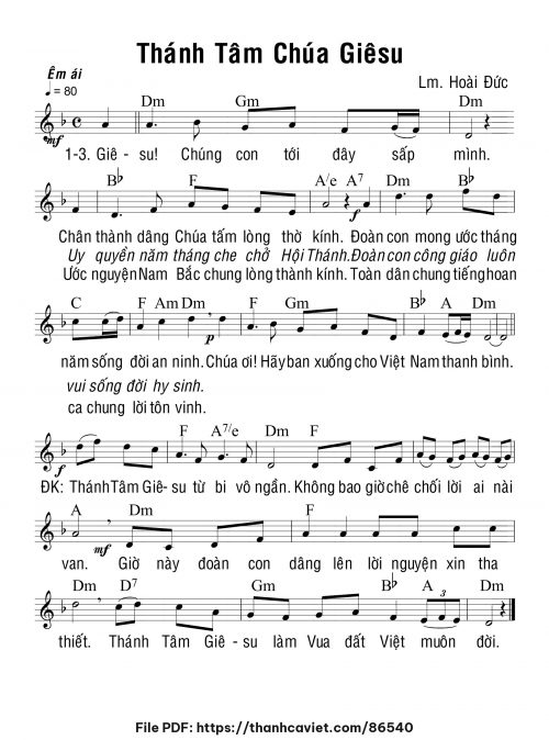 Thánh Tâm Chúa Giêsu - Lm. Hoài Đức - trang 1