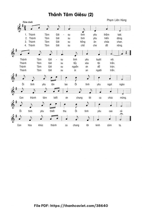 Thánh Tâm Giêsu 2 - Lm. Phạm Liên Hùng - trang 1