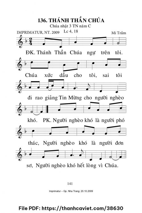 Thánh Thần Chúa [CN3 TNC] – - Lm. Mi Trầm - trang 1