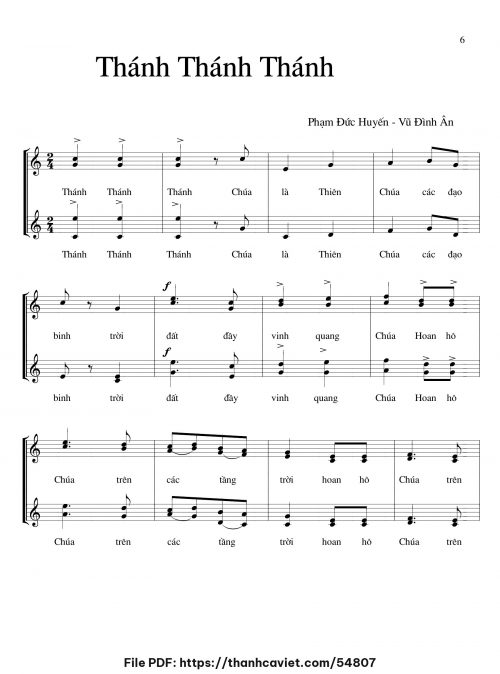 Thánh! Thánh! Thánh! - Phạm Đức Huyến - Vũ Đình Ân - trang 1