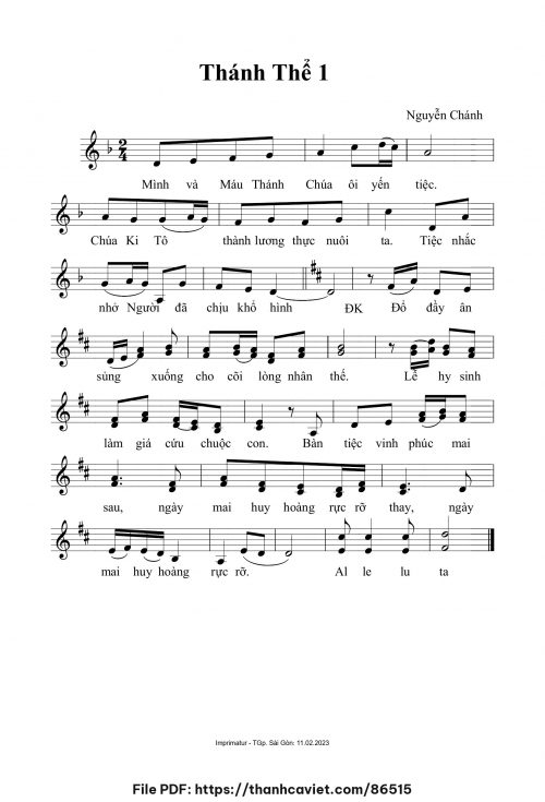 Thánh Thể 1 - Nguyễn Chánh - trang 1