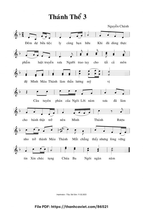 Thánh Thể 3 - Nguyễn Chánh - trang 1