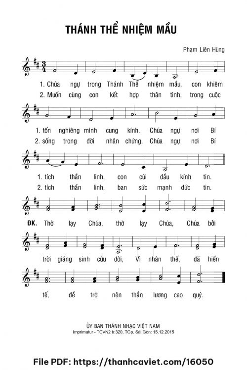Thánh Thể nhiệm mầu - Lm. Phạm Liên Hùng - trang 1