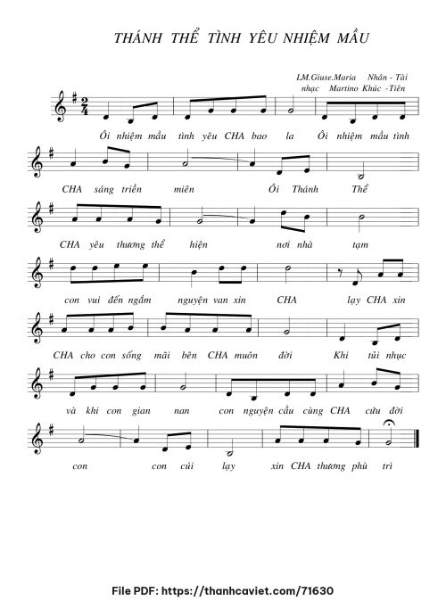 Thánh Thể tình yêu nhiệm mầu - Martino Khúc Tiên - trang 1