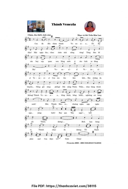 Thành Venezia - Trần Kim Lan - trang 1