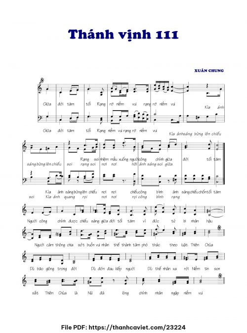 Thánh vịnh 111 - Xuân Chung - trang 1