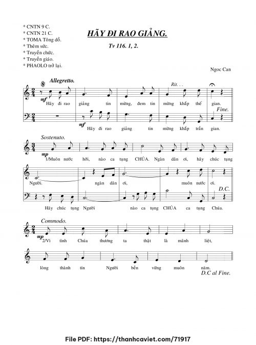 Thánh vịnh 116 - Ngọc Cẩn - trang 1