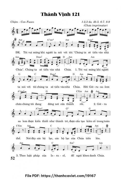 Thánh vịnh 121 - Trần Quang Hiển - trang 1