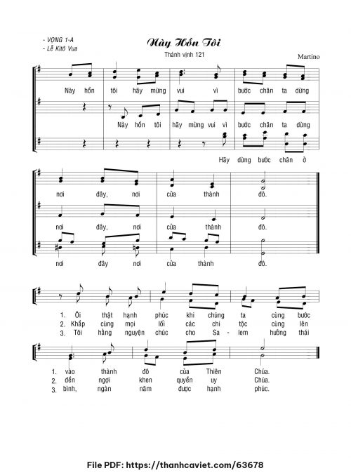 Thánh vịnh 121 - Martino - trang 1