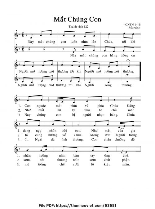 Thánh vịnh 122 - Martino - trang 1