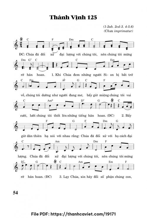 Thánh vịnh 125 - Trần Quang Hiển - trang 1