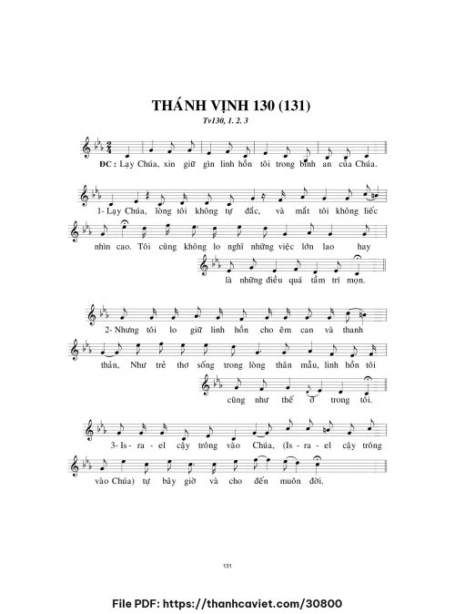 Thánh vịnh 130 - Lm. Minh Hân - trang 1