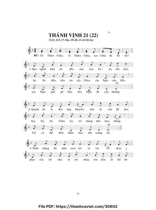 Thánh vịnh 21 - Lm. Minh Hân - trang 1