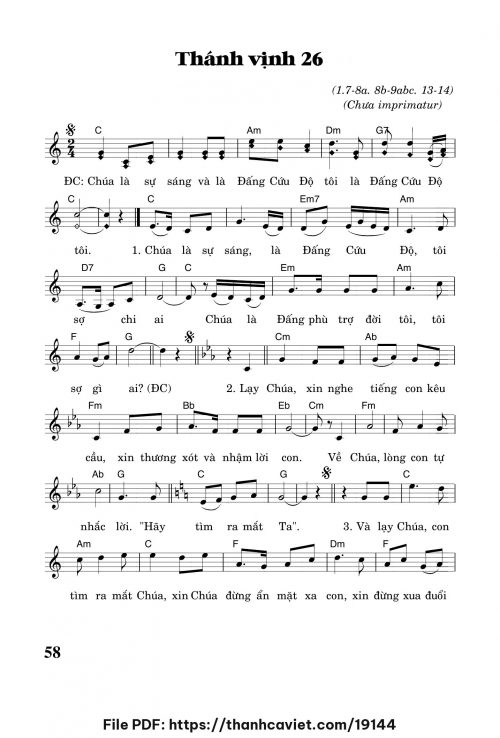 Thánh vịnh 26 - Trần Quang Hiển - trang 1