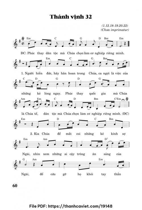 Thánh vịnh 32 - Trần Quang Hiển - trang 1