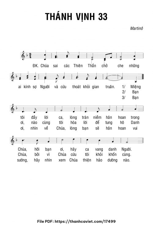 Thánh vịnh 33 - Martino - trang 1