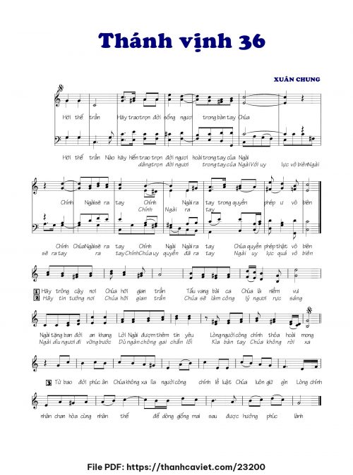 Thánh vịnh 36 - Xuân Chung - trang 1