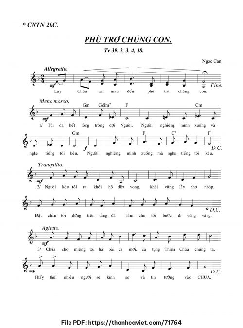 Thánh vịnh 39 - Ngọc Cẩn - trang 1
