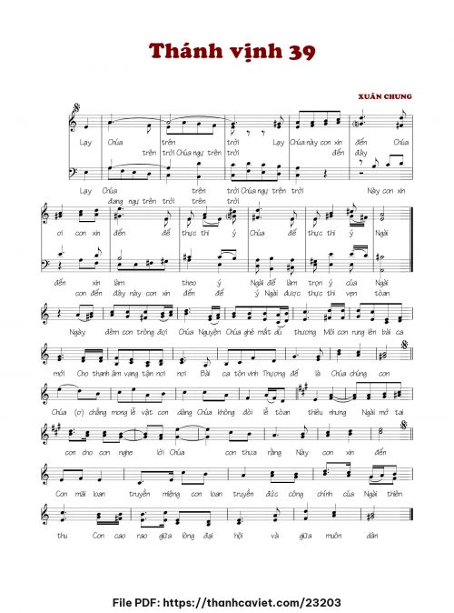 Thánh vịnh 39 - Xuân Chung - trang 1