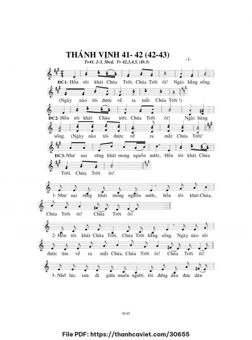 Thánh vịnh 41-42 - Lm. Minh Hân - trang 1