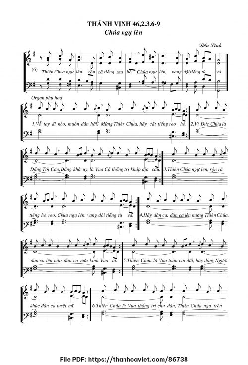 Thánh vịnh 46 – Chúa ngự lên - Tiến Linh - trang 1