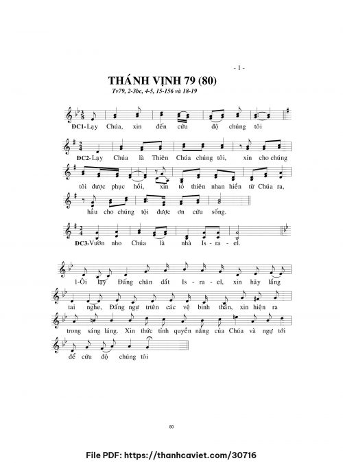 Thánh vịnh 79 - Lm. Minh Hân - trang 1
