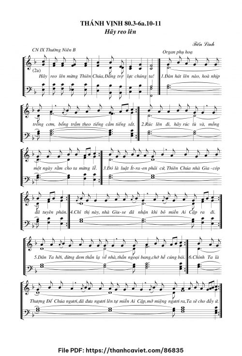 Thánh vịnh 80 – Hãy reo lên - Tiến Linh - trang 1