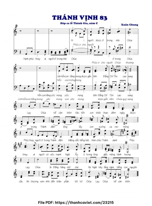 Thánh vịnh 83 - Xuân Chung - trang 1